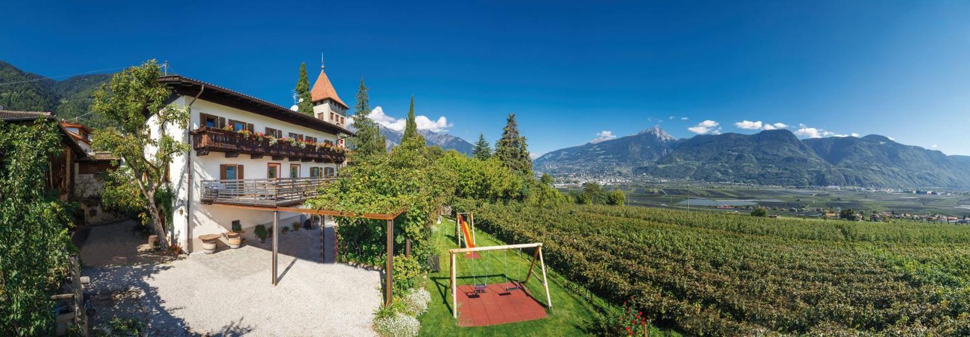 Biedermannhof Otel Tscherms Dış mekan fotoğraf
